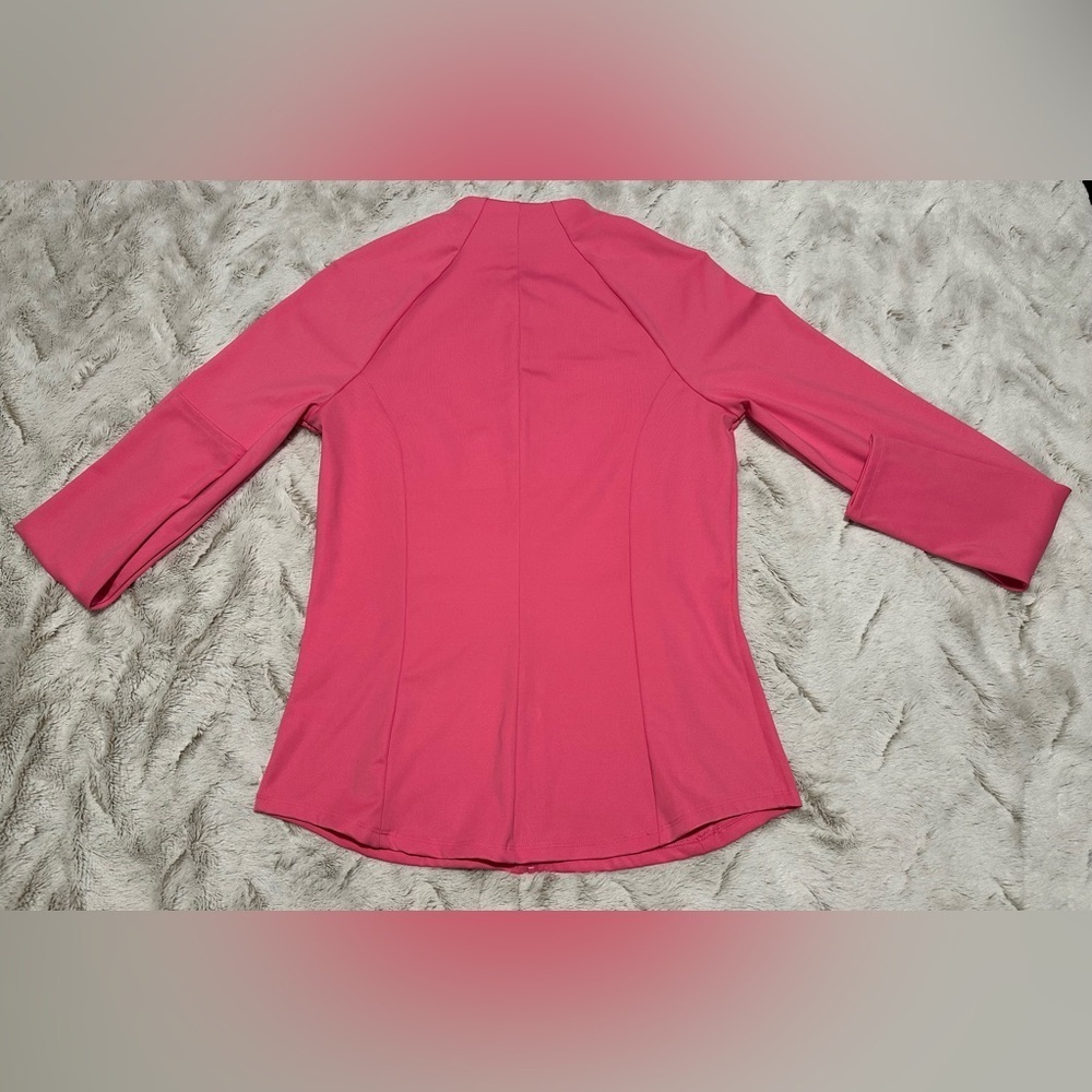 Sigrid Olsen Pink Zip Golf Tennis Performance Sport Jacket Activewear Medium - Picture 8 of 10
